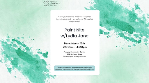 Paint Nite w/ Lydia Jane | Fenway Community Center