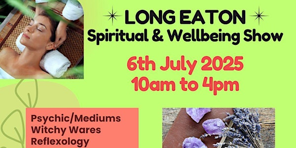 LONG EATON SPIRITUAL AND WELLBEING SHOW | West Park Leisure Centre