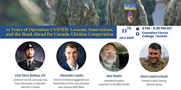 10 Years of Operation UNIFIER: Lessons, Innovations, and the Road Ahead | Canadian Forces College
