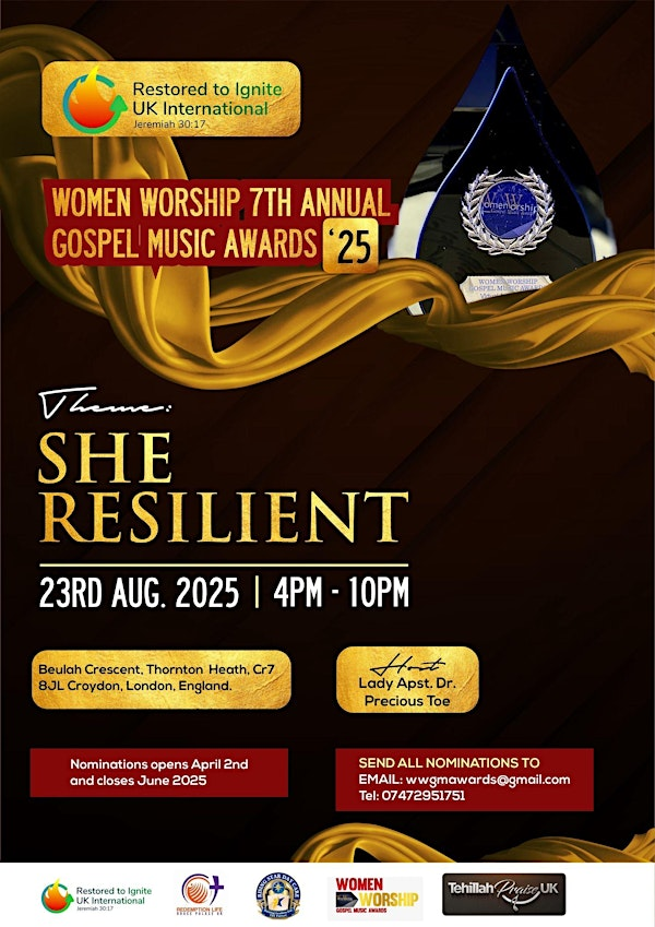 WWGMA - SHE RESILIENT | CR7 8JL