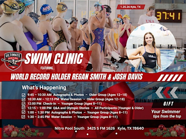 WORLD RECORD HOLDER REGAN SMITH & JOSH DAVIS BREAKOUT SWIM CLINIC | Nitro Swimming - Kyle, TX