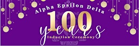 Alpha Epsilon Delta 2026 Induction Ceremony & 100 Year Celebration | Eve on Adams