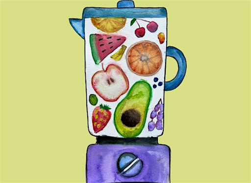 Summer Smoothie Watercolour Painting (9-12 yrs) | Visual Arts Mississauga at Riverwood
