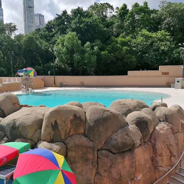 好享受於九龍公園泳池游水
