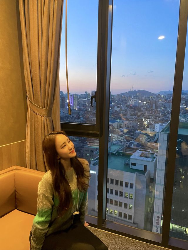 강남뷰+무료야식+온천 모두를 즐길 수 있는 도심 속 호텔🥰