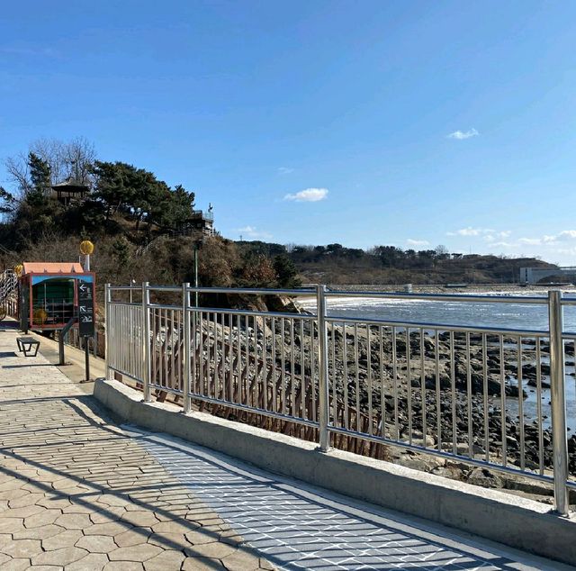 이색적인 오이도 겨울바다