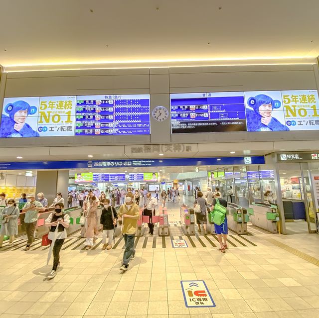 西鉄天神駅の様子