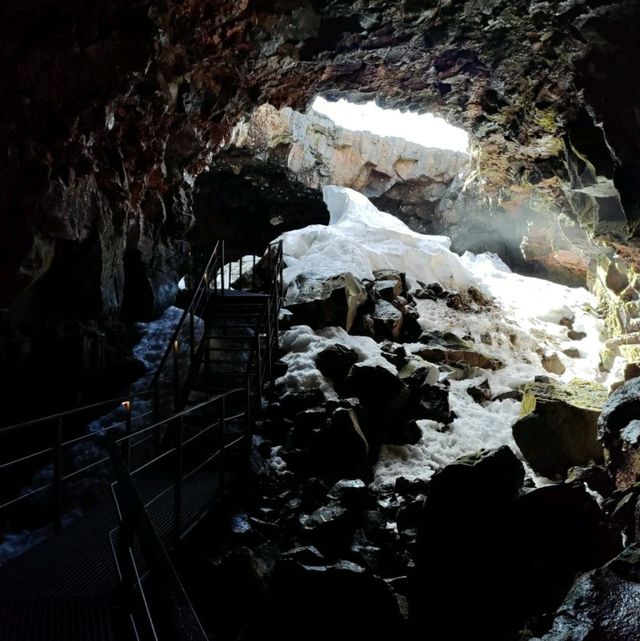 Exploring Lava Caves in Iceland