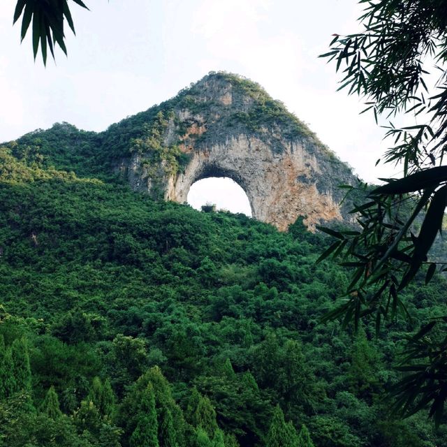 Sunrise at Yangshuo's Moon Hill