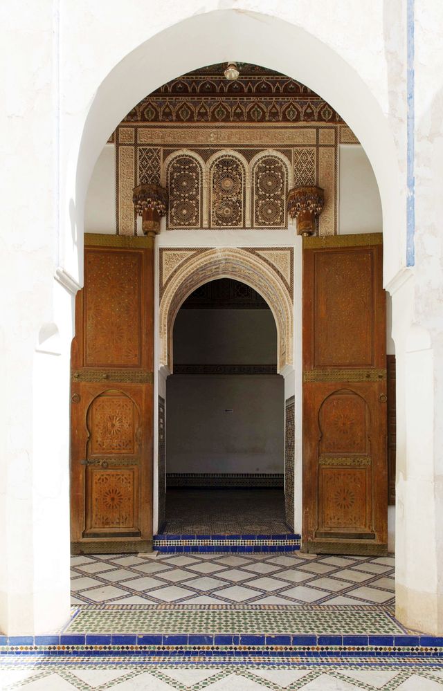 Visit the Royal Palace and Bahia Palace in Morocco.