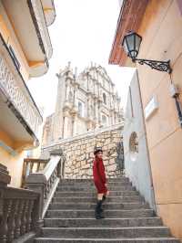 One day, walk 20,000 steps! These Portuguese-style streets in Macau are worth it.