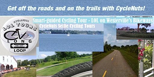 Columbus/Westerville, OH - Long Bikeway Loop - Smart-guided Cycle Tour | CycleNuts Selfie Cycling Tour in Westerville, Ohio - LOL on Westerville's Bikeways
