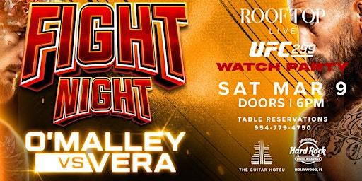Fight Night Watch Party at Hard Rock Rooftop Live | Rooftop Live