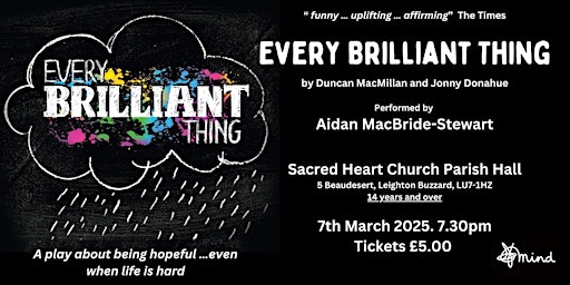 Every Brilliant Thing | Sacred Heart Catholic Church
