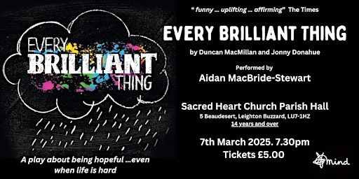 Every Brilliant Thing | Sacred Heart Catholic Church