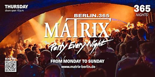 Kopie von Matrix Club Berlin "Thursday" 05.06.2025 | Matrix Club Berlin