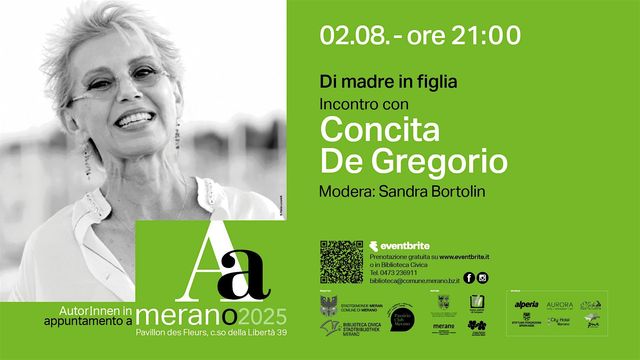 Appuntamento a Merano - Incontro con Concita De Gregorio | C.so della Libertà, 39
