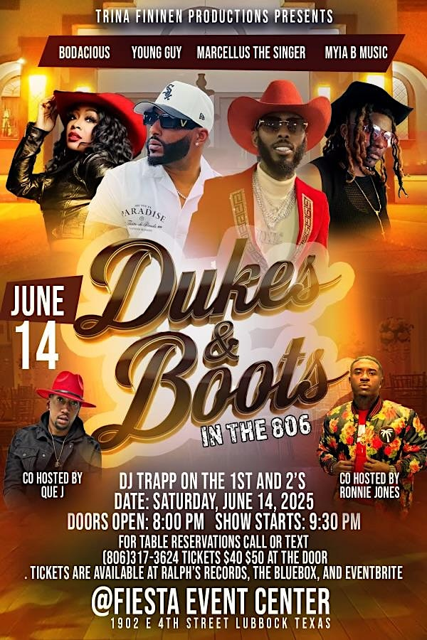 Marcellus The Singer, Young Guy, Myia B Music, and Bodacious in the 806 | Fiesta Center