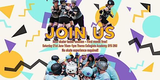 Learn to play roller derby: new skater intake day! | Thorns Collegiate Academy, Stockwell Avenue, Quarry Bank, Brierley Hill, UK