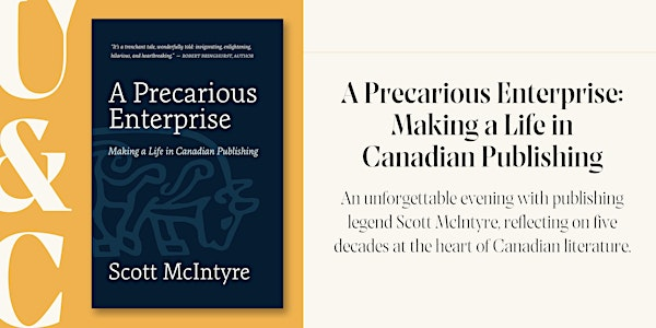 'A Precarious Enterprise': An Evening with Publishing Legend Scott McIntyre | Upstart & Crow