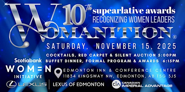 WOMANITION SUPEARLATIVE AWARDS GALA - November 15, 2025 | Moxies Red Deer -