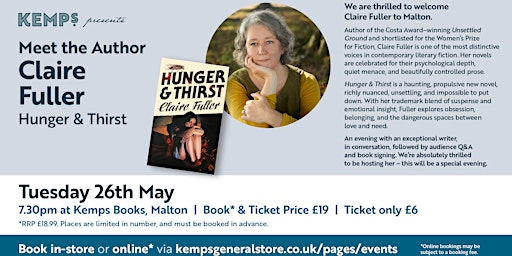 Meet the Author - Claire Fuller | Kemps General Store Ltd