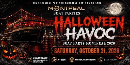 HALLOWEEN HAVOC BOAT PARTY MONTREAL 2026 | THE GHOST SHIP | Croisières Navark
