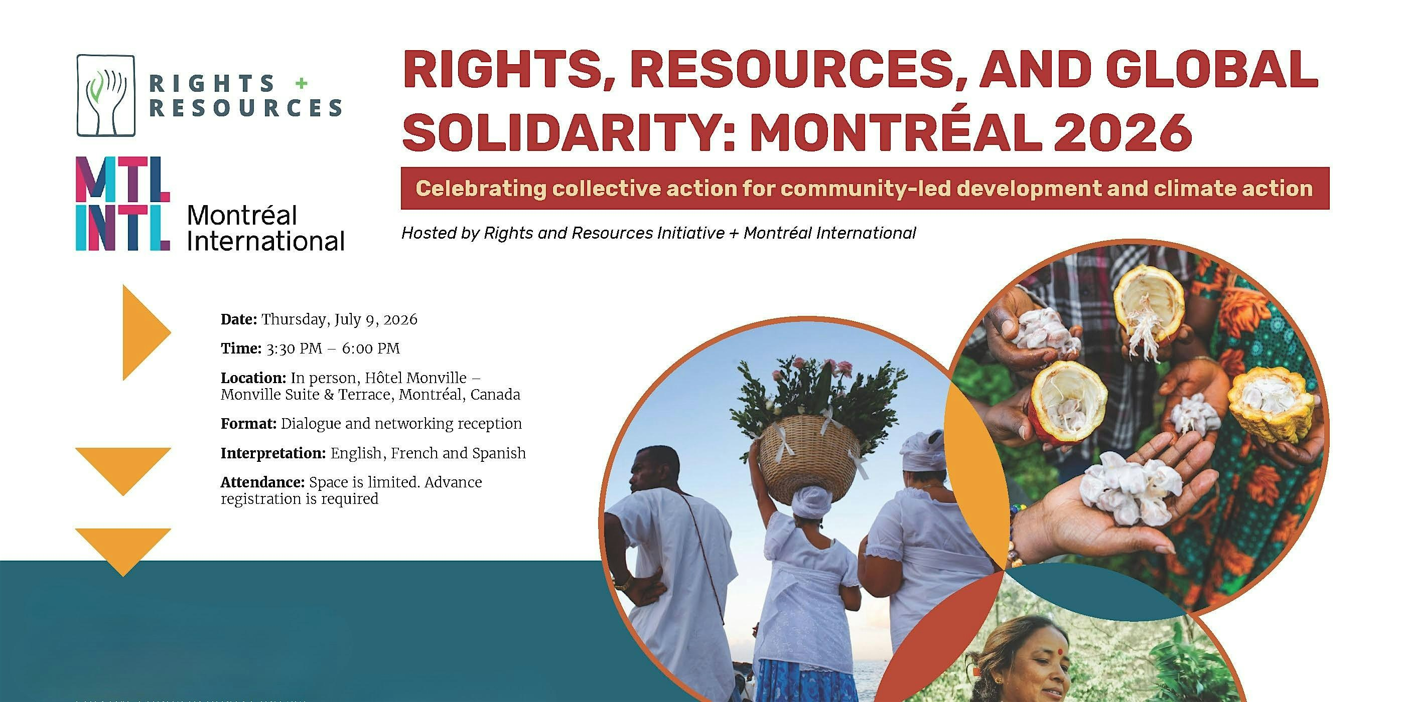 Rights, Resources, and Global Solidarity: Montreal 2026 | Hôtel Monville