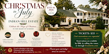 Christmas in July at Indian Hill Estate | Indian Hill Estate Event Venue
