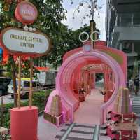 Christmas Train Station at Orchard Central