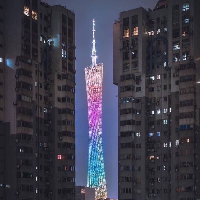 三月，在與鮮花爭春的廣州塔上吃喝玩樂