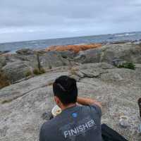 A simple lunch on the rocks
