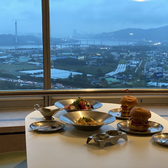서울 근교 맛집 구리타워 스카이100 레스토랑 전망대