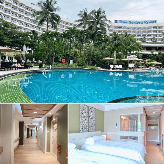 Wonderful Pool view room at Shangrila Sentosa