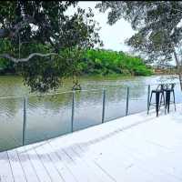 บรรยากาศดี คาเฟ่ติดแม่น้ำปราจีนบุรี
