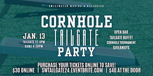 Cornhole Tailgate Party at SW Riverdeck | Sweetwater Marina and Riverdeck