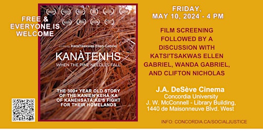 Screening of Ellen Gabriel's Kanàtenhs - When the Pine Needles Fall | Salle J.A. de Sève