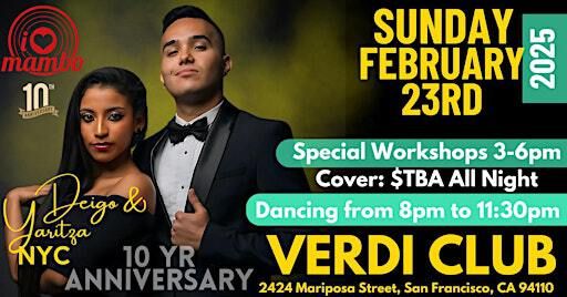 Iheartmambo 10th Annversary | Verdi Club