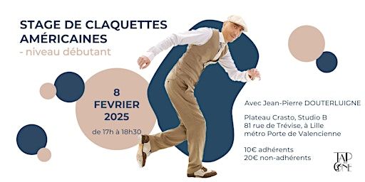Stage de claquettes américaines initiation / débutant à Lille | Centre de danse CRASTO
