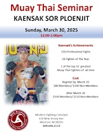Muay Thai Seminar With Kaensak Sor Ploenjit | Modern Fighting Concepts