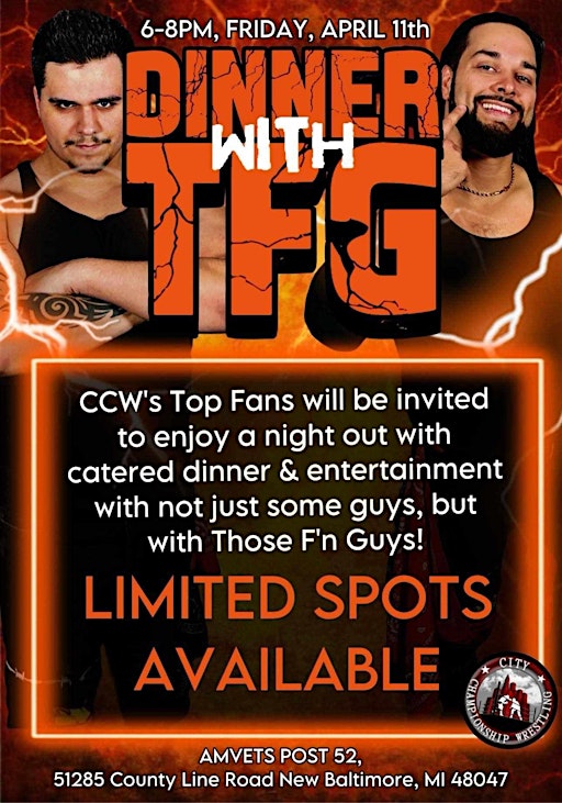City Championship Wrestling's Dinner with Those F'n Guys | AMVETS POST 52