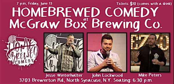 Homebrewed Comedy at McGraw Box Brewing Co. (North Syracuse) | McGraw Box Brewing Company