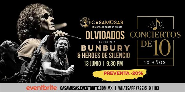 OLVIDADOS | Tributo Bunbury & Héroes del Silencio | Casa Musas