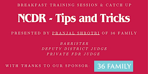 NCDR Tips and Tricks - Resolution Breakfast training and catch up | Neves Solicitors