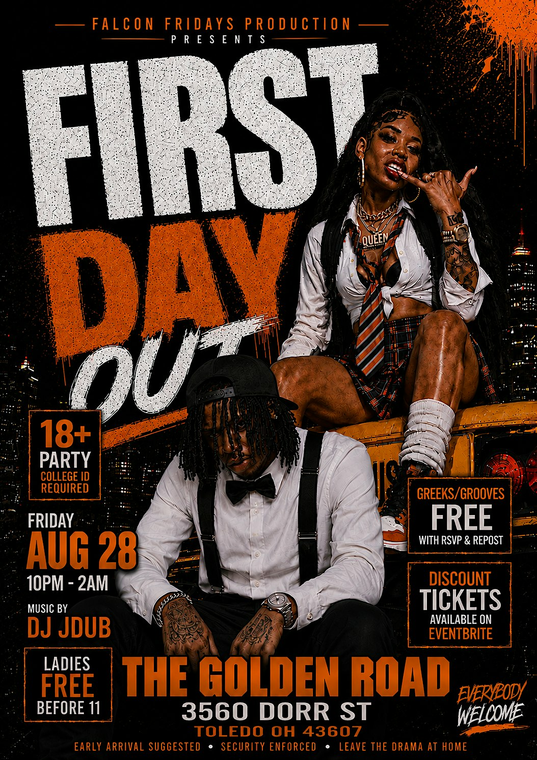FIRST DAY OUT PARTY | The Golden Road