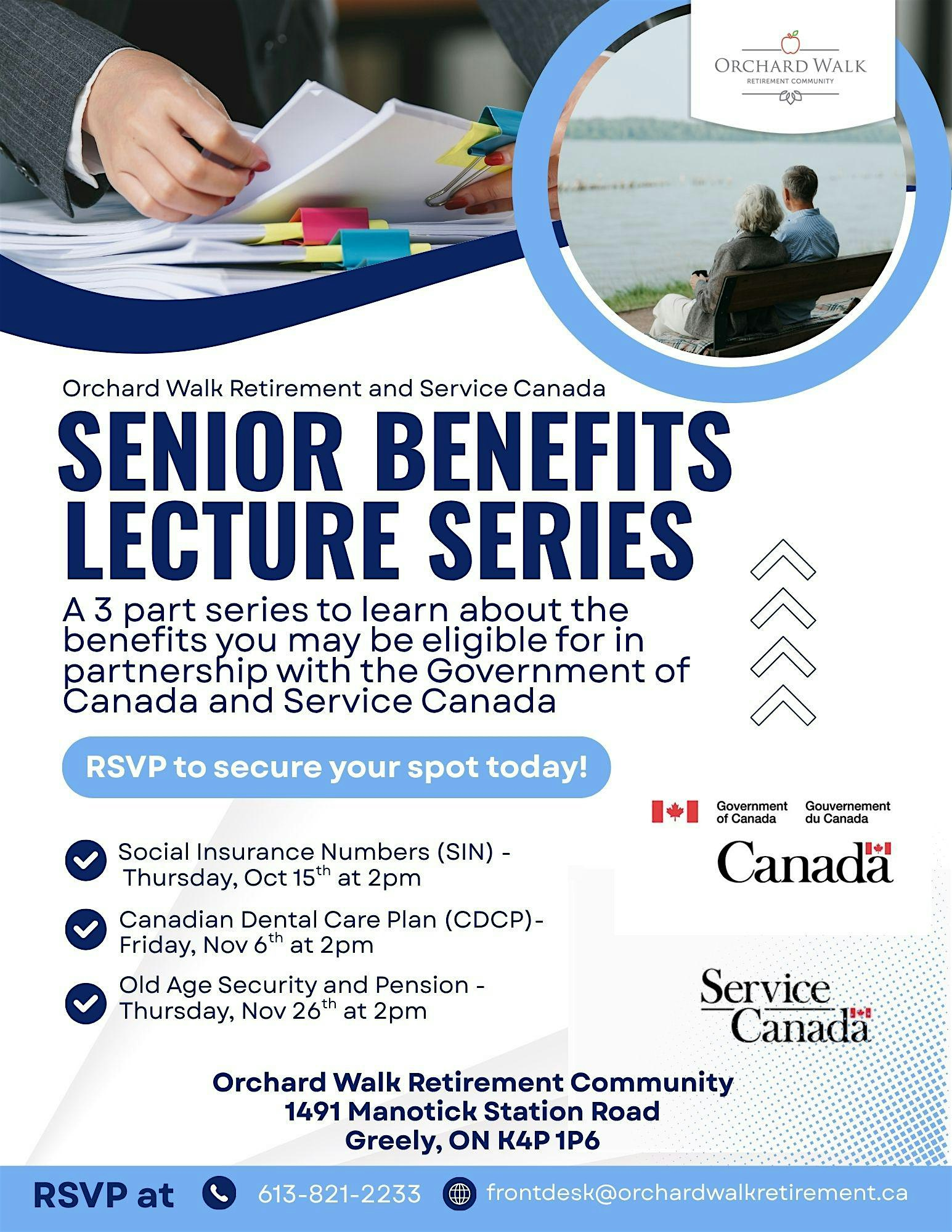 Senior Benefits Lecture Series, Part 1 - Social Insurance Numbers | Orchard Walk Retirement Community