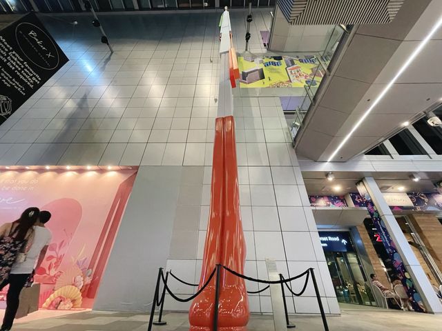 Quirky pop art fixtures at Orchard Malls