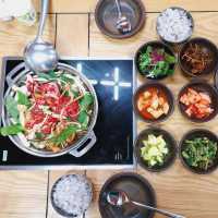 Traditional medicinal meal at Dongeuibogam