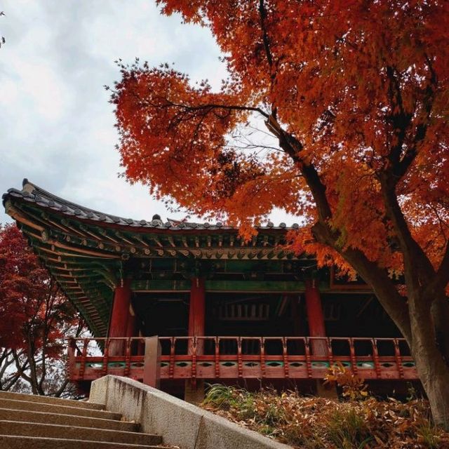 Omokdae in autumn, Jeonju