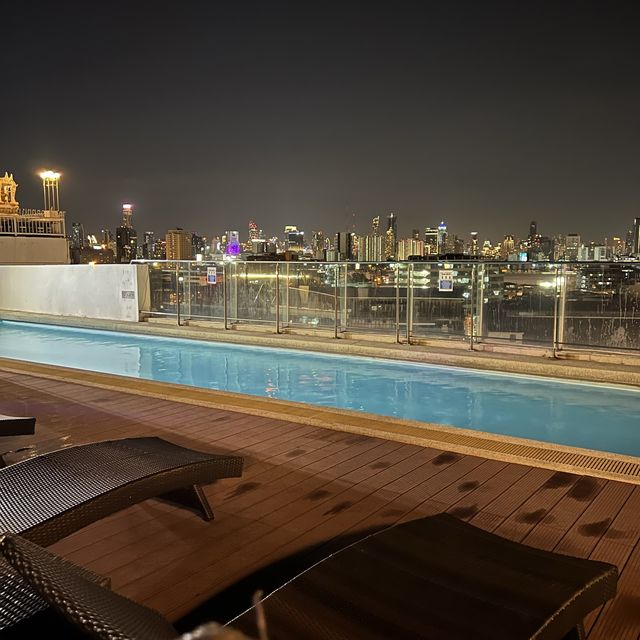 Night time view of Bangkok